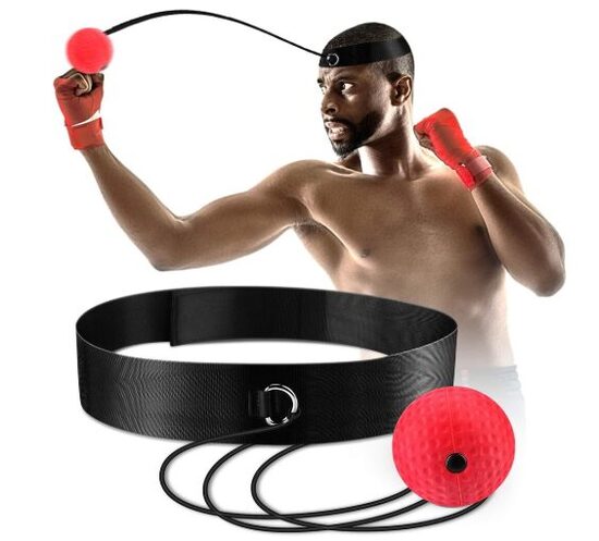 Bokso refleksinis kamuolys, skirtas kovai MMA treniruočių greičio reakcijoms